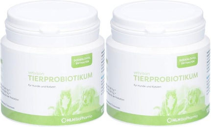 Produktbild von vetvisan Tierprobiotikum Pulver für Hunde und Katzen zur Unterstützung von Magen-Darm, Verdauung und Immunsystem 100g