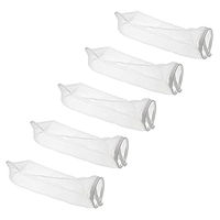 Produktbild von vhbw 5er Set Universal Filtersocken aus Nylon für Aquarien und Pools, 18 x 81 cm, 100 Mikrometer, Weiß