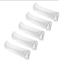vhbw 5er Set Universal Filtersocken für Aquarien und Pools aus Polypropylen 18 x 81 cm 100 Mikrometer Weiß – Bild 1 von 4