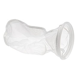 vhbw Universal Filtersocke für Aquarien und Pools aus Polyester 18 x 45 cm 150 Mikrometer Weiß – Bild 1 von 3