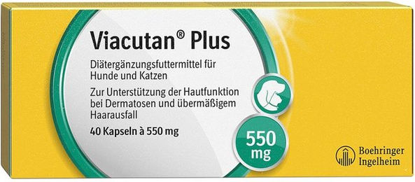 Produktbild von Viacutan Plus Kapseln Nahrungsergänzung für Haut und Fell