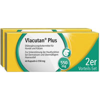 Produktbild von Viacutan Plus Kapseln zur Unterstützung von Haut und Fell als Nahrungsergänzung