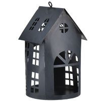 Produktbild von Viana Vogelhaus aus Metall im Antik-Look in Grau