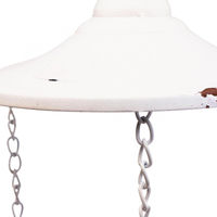 Produktbild von Viana Vogelhaus Hängedeko im Shabby Chic Vintage Look Weiß aus Metall Ø20cm