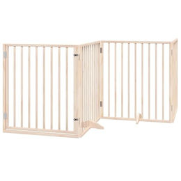 vidaXL 12-teiliges faltbares Hundetor mit Tür aus Pappelholz 960 cm – Bild 1 von 2
