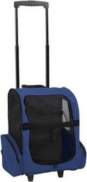 vidaXL 3-in-1 Haustier Trolley Faltbar Blau für Hunde und Katzen - 1 Stk. – Bild 1 von 10