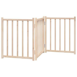 vidaXL 3-teiliges Hundetor faltbar aus Massivholz Tanne 150 cm – Bild 1 von 1
