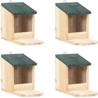 Produktbild von VidaXL Eichhörnchen-Futterhaus aus Holz in Naturfarben