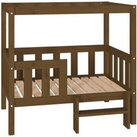Produktbild von VidaXL erhöhtes Hundebett aus Kiefernholz in Braun 73,5 x 90 x 73,5 cm