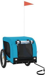 VidaXL Fahrradanhänger für Hunde Blau Schwarz aus wasserabweisendem Oxford-Gewebe – Bild 1 von 5