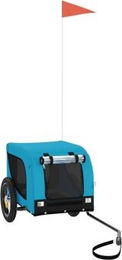 VidaXL Fahrradanhänger für Hunde und Katzen aus wasserabweisendem Oxford-Gewebe Blau Schwarz 124 x 53 x 53 cm – Bild 1 von 6