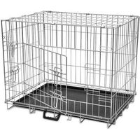 Produktbild von vidaXL Faltbare Hundebox aus Draht als Transportbox für Hunde Größe M