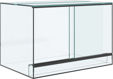 vidaXL Glas-Terrarium für Reptilien und Amphibien Transparent 60 x 40 x 40 cm – Bild 1 von 5