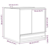 Produktbild von vidaXL Glas Terrarium Transparent 30 x 30 x 30 cm für Reptilien und Frösche