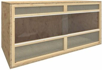 vidaXL Glasterrarium aus Holz für Reptilien 100x47x47 cm – Bild 1 von 13