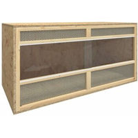 Produktbild von vidaXL Glasterrarium aus Holz für Reptilien 100x47x47 cm