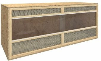 vidaXL Glasterrarium aus Holz für Reptilien 120x50x50 cm – Bild 1 von 13