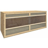 Produktbild von vidaXL Glasterrarium aus Holz für Reptilien 120x50x50 cm