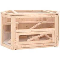 Produktbild von vidaXL Hamsterkäfig aus Holz mit ausziehbarer Wanne für Hamster Mäuse und Meerschweinchen 80x40x43 cm