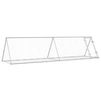 Produktbild von vidaXL Hasenstall und Freilaufgehege für Kleintiere aus verzinktem Stahl in Silber 400x105x91cm