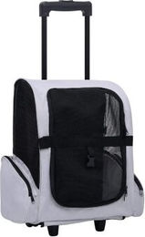 vidaXL Haustier Trolley 3-in-1 faltbar grau – Bild 1 von 6