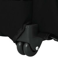 Produktbild von vidaXL Haustier-Trolley 3-in-1 Schwarz aus Oxford-Gewebe 48x32x(57-106) cm