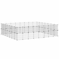 Produktbild von vidaXL Haustierkäfig für Kaninchen Schwarz 35x35 cm aus Stahl - 60 x 35 cm