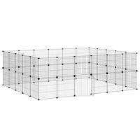 Produktbild von vidaXL Haustierkäfig für Kaninchen Schwarz 35x35 cm aus Stahl