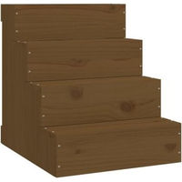 Produktbild von VidaXL Haustiertreppe aus Holz in Braun für Hunde und Katzen Größe L