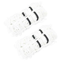 Produktbild von vidaXL Heunetze 2er Set Faltbare Heutaschen für Pferde und Ponys aus Kunststoff in Weiß - 2 x 1 m