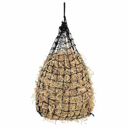 vidaXL Heunetze 2er Set Rund Faltbar aus Kunststoff für Pferde und Ponys in Schwarz - 2 x 0,75 m – Bild 1 von 4