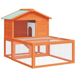 vidaXL Holz Kleintierstall für Kaninchen als Freigehege – Bild 1 von 9