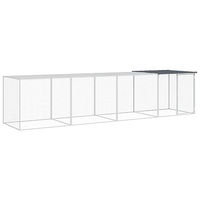 Produktbild von vidaXL Hühnerkäfig aus verzinktem Stahl für Hühner und Kleintiere in Anthrazit und Silber