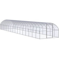 Produktbild von VidaXL Hühnerstall aus Metall für Hühner und Enten 3x16x2m Silber