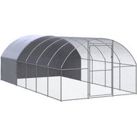 Produktbild von VidaXL Hühnerstall aus Metall für Hühner und Enten 3x6x2m in Silber/Grau