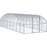 Produktbild von vidaXL Hühnerstall aus Metall für Hühner und Enten 3x8x2m
