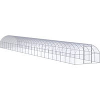 Produktbild von vidaXL Hühnerstall aus Metall für Hühner und Enten in Silber und Transparent