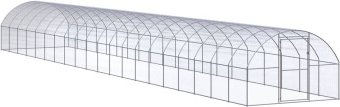 VidaXL Hühnerstall aus Metall in Silber für Hühner und Enten ohne Dach 3 m x 2 m x 2 m – Bild 1 von 3