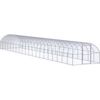 Produktbild von VidaXL Hühnerstall aus Metall in Silber für Hühner und Enten ohne Dach 3 m x 2 m x 2 m