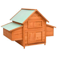 Produktbild von vidaXL Hühnerstall aus Tannenholz naturfarben 150x96x110cm