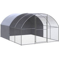 Produktbild von vidaXL Hühnerstall aus verzinktem Metall für Geflügel 3x4x2 m in Silber und Grau