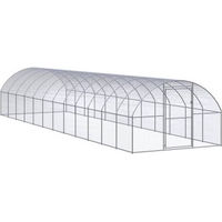 Produktbild von vidaXL Hühnerstall aus verzinktem Metall für Hühner und Enten 3x12x2m Silber
