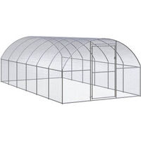 Produktbild von vidaXL Hühnerstall aus verzinktem Metall für Hühner und Enten 3x6x2m