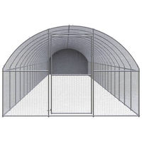 Produktbild von vidaXL Hühnerstall aus verzinktem Metall für Hühner und Enten mit Dach 3 x 2 x 2 m