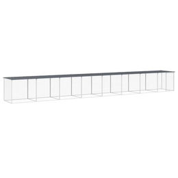 vidaXL Hühnerstall aus verzinktem Metall mit Dach für Hühner und Kleintiere in Anthrazit Grau – Bild 1 von 8