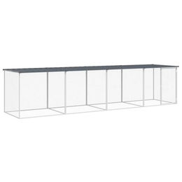 vidaXL Hühnerstall aus verzinktem Metall mit Dach in Anthrazit für Hühner und Kleintiere – Bild 1 von 8