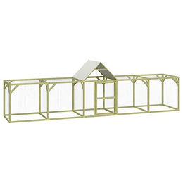 vidaXL Hühnerstall Freilaufgehege aus imprägniertem Kiefernholz für Hühner und Enten 500x100x150cm – Bild 1 von 2