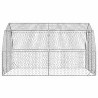 Produktbild von vidaXL Hühnerstall Freilaufgehege aus verzinktem Stahl 2,5x4x2,25 m für Hühner, Enten und Kaninchen