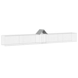 vidaXL Hühnerstall Geflügelstall Voliere aus verzinktem Stahl 9x1x1,5m – Bild 1 von 9