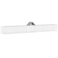 Produktbild von vidaXL Hühnerstall Geflügelstall Voliere aus verzinktem Stahl 9x1x1,5m